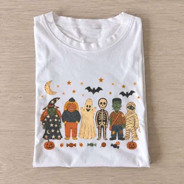 Halloween costume lineup t shirt white20halloween costume lineup.webp