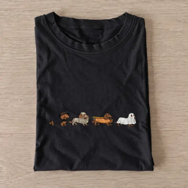 Halloween dachshunds t shirt black20halloween dachshunds.webp