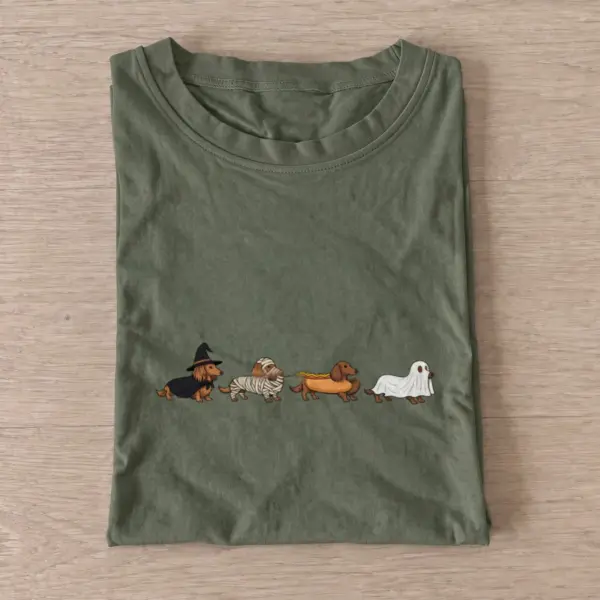 Halloween dachshunds t shirt olive20halloween dachshunds.webp
