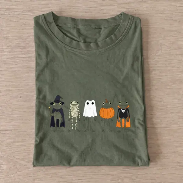Halloween frogs t shirt olive20halloween frogs.webp