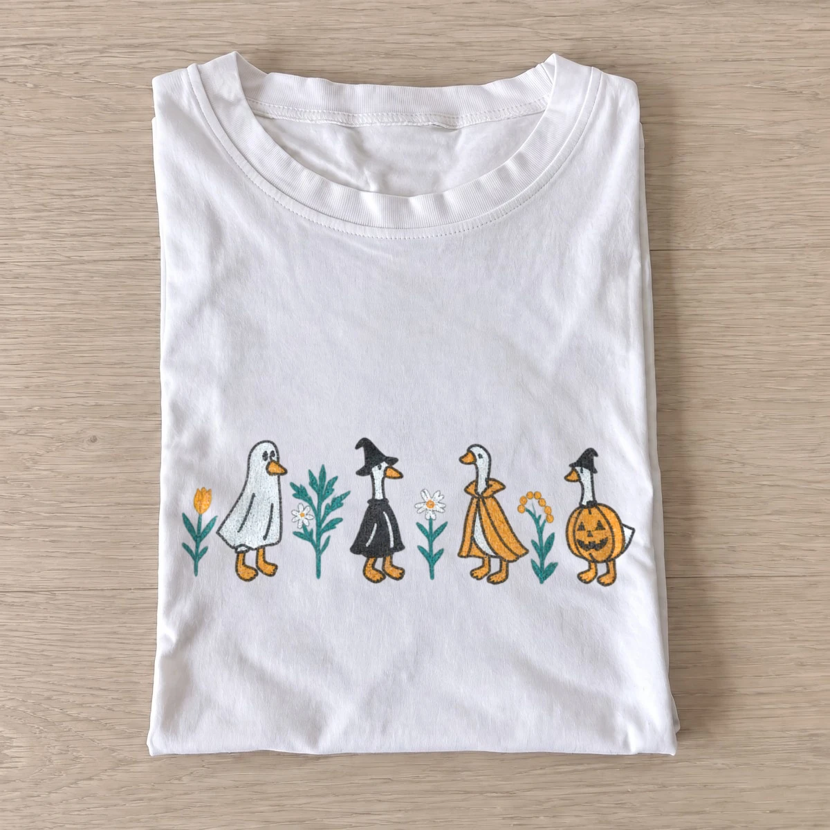 Halloween goose parade t shirt white20halloween goose parade.webp