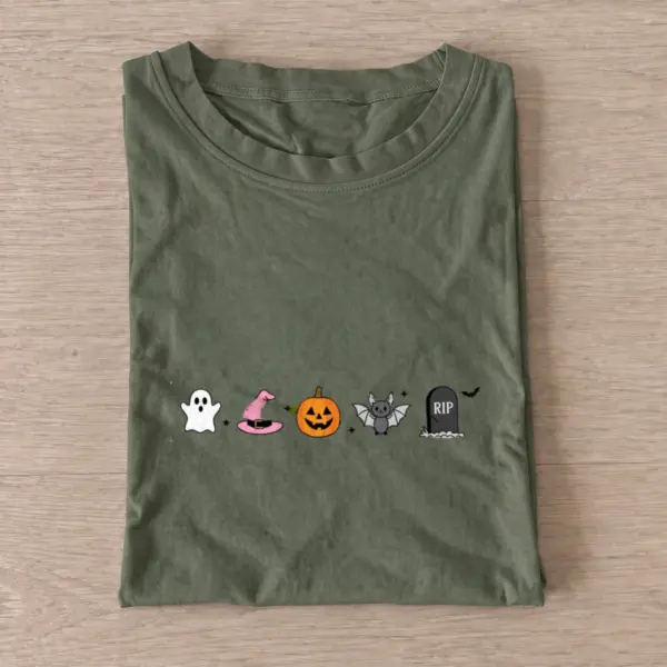 Halloween icon lineup t shirt olive20halloween icon lineup.webp