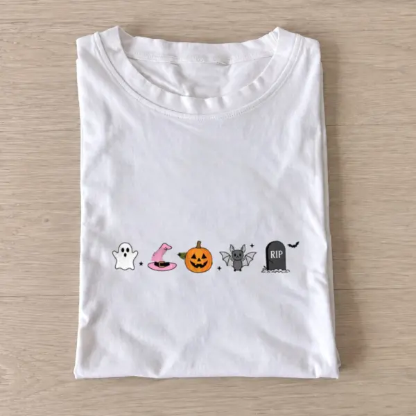 Halloween icon lineup t shirt white20halloween icon lineup.webp