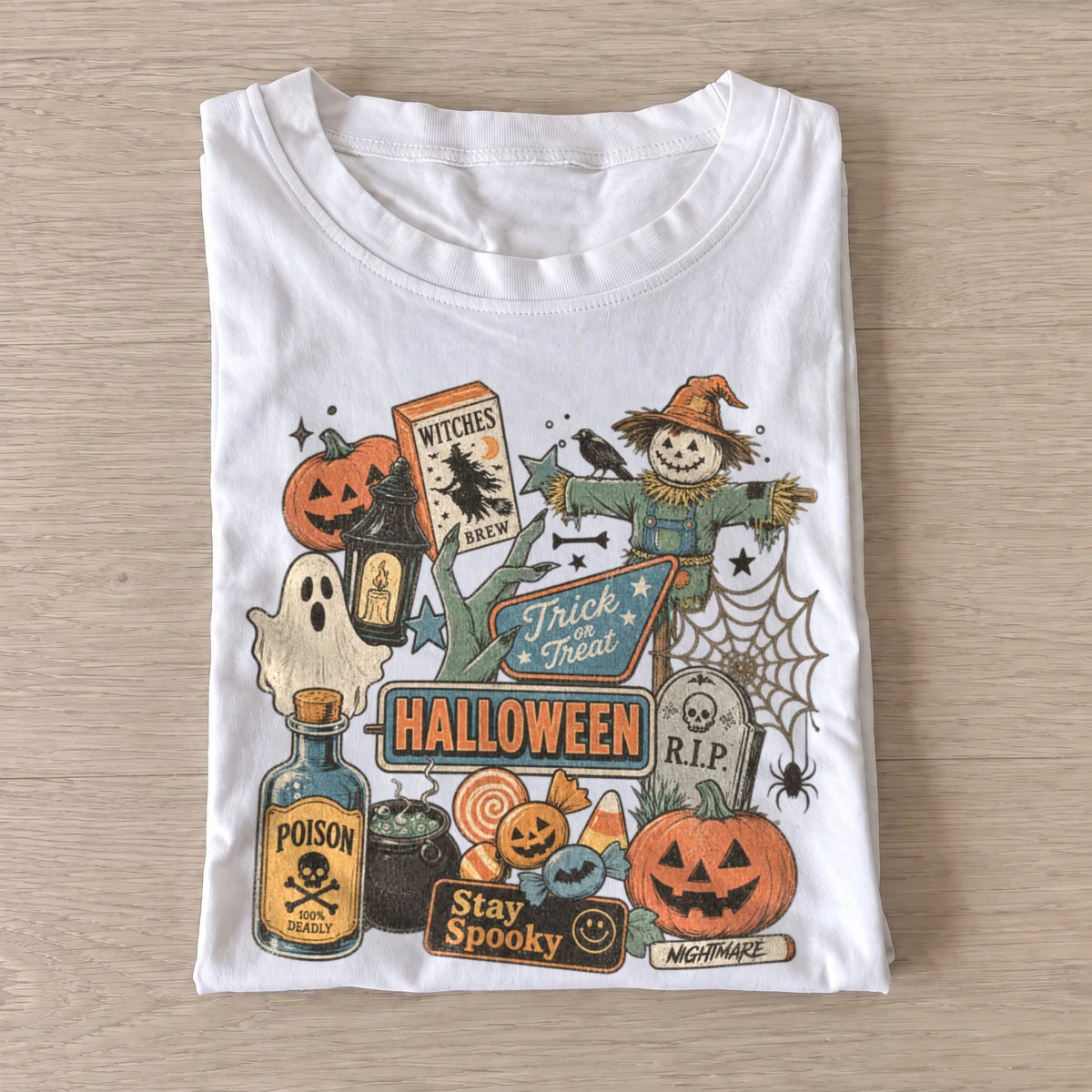 Halloween sticker collage t shirt white20halloween sticker collage.webp