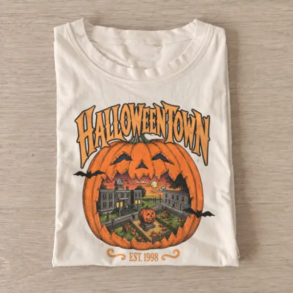 Halloweentown pumpkin portal t shirt sand20pumpkin town portal.webp