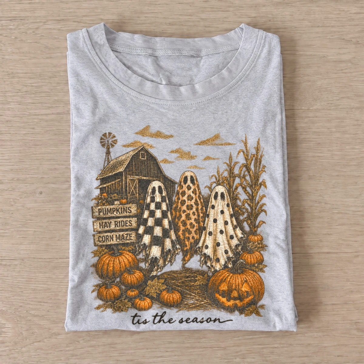 Harvest ghost farm tis the season t shirt gray20harvest ghost farm.webp