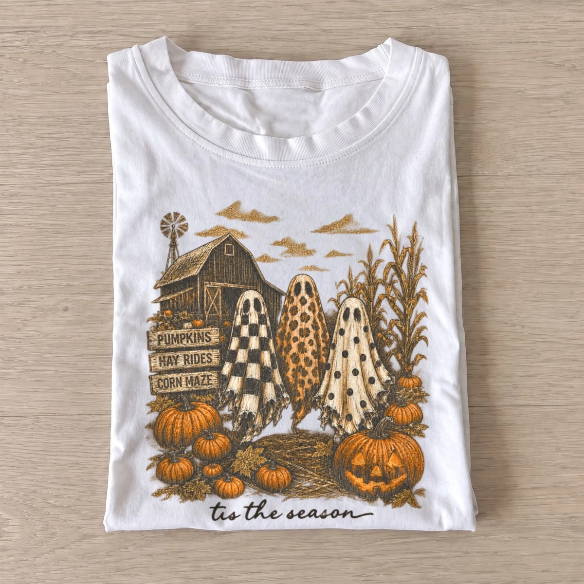 Harvest ghost farm tis the season t shirt white20harvest ghost farm.webp
