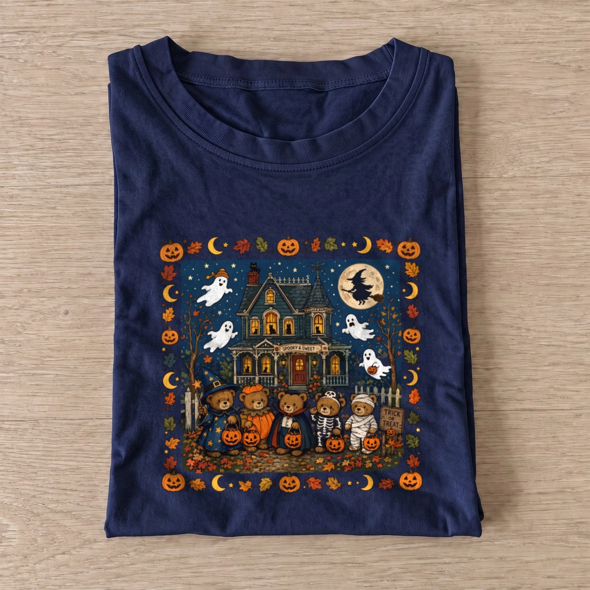 Haunted House Teddy Bears Graphic T-Shirt — graphic design