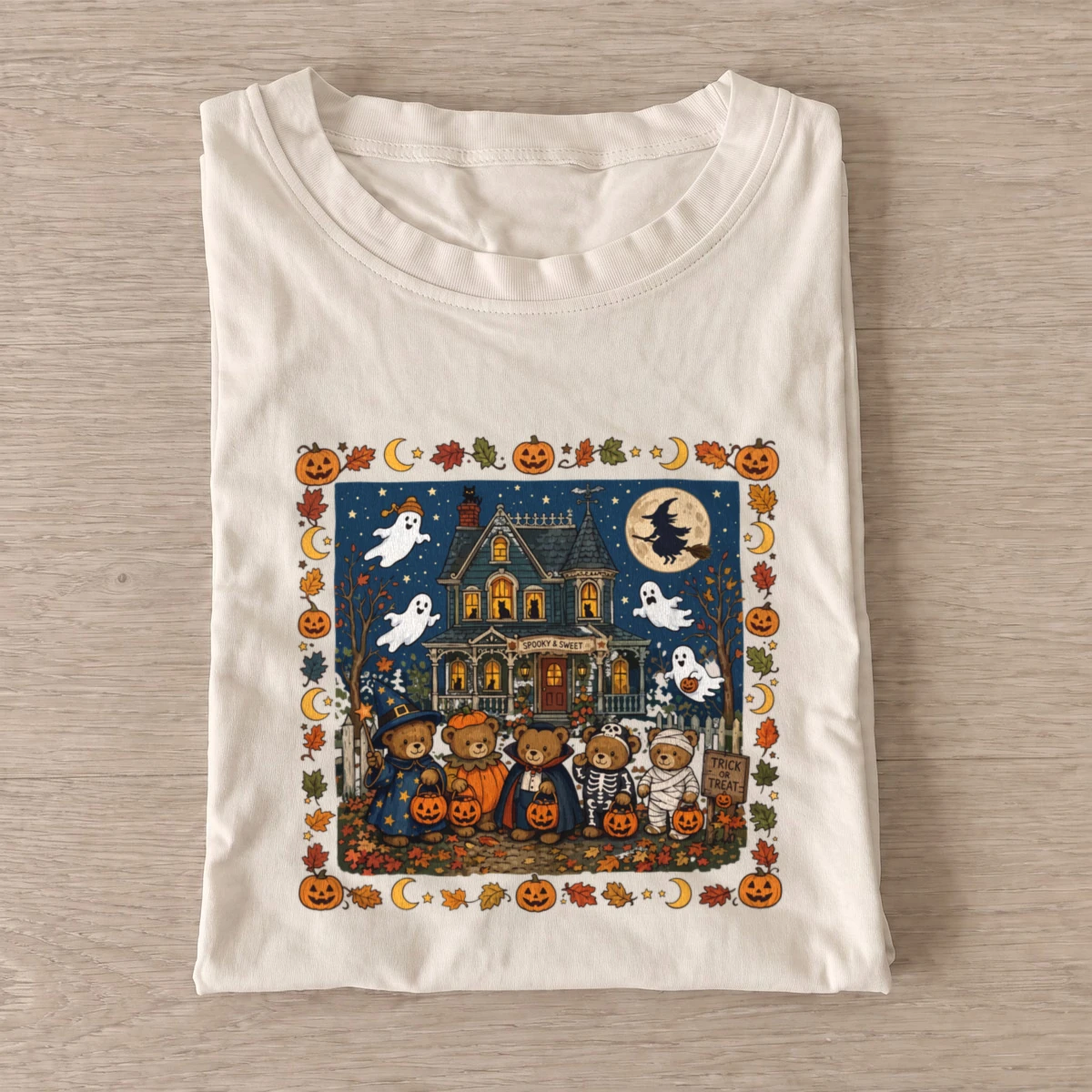 Haunted house teddy bears t shirt sand20haunted house teddy bears.webp