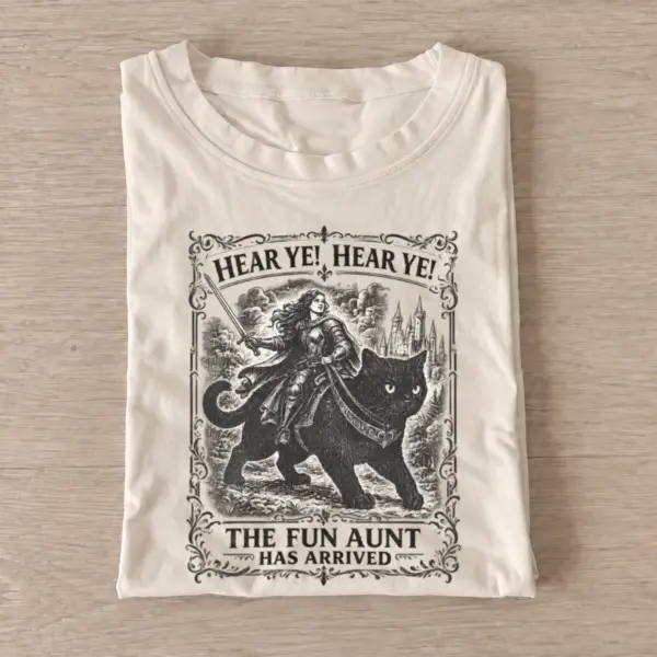 Hear ye the fun aunt has arrived t shirt sand20fun aunt witch.webp