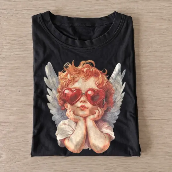 Heart glasses cherub t shirt black20heart glasses cherub.webp