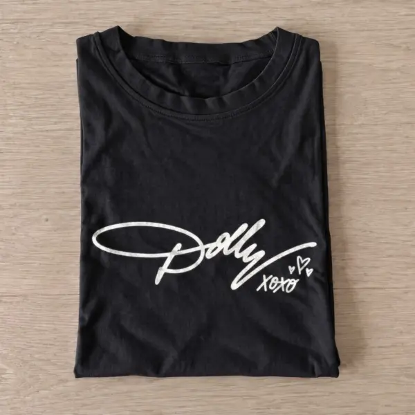 Heartfelt autograph dolly xoxo t shirt black20heartfelt autograph.webp