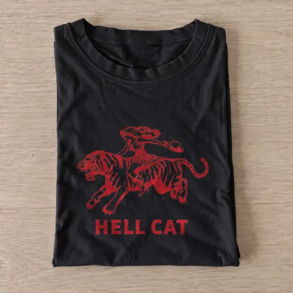 Hell cat rider t shirt black20hell cat rider.webp