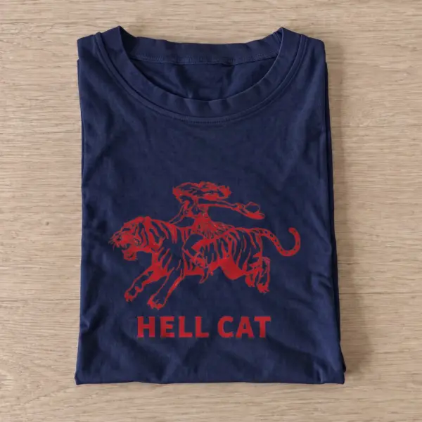 Hell cat rider t shirt navy20hell cat rider.webp