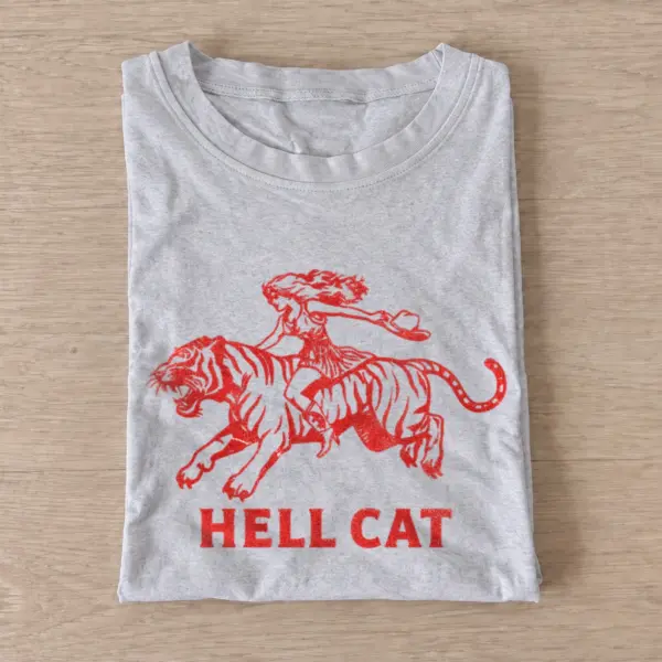 Hellcat cowboy riding tiger t shirt gray20hellcat cowboy.webp