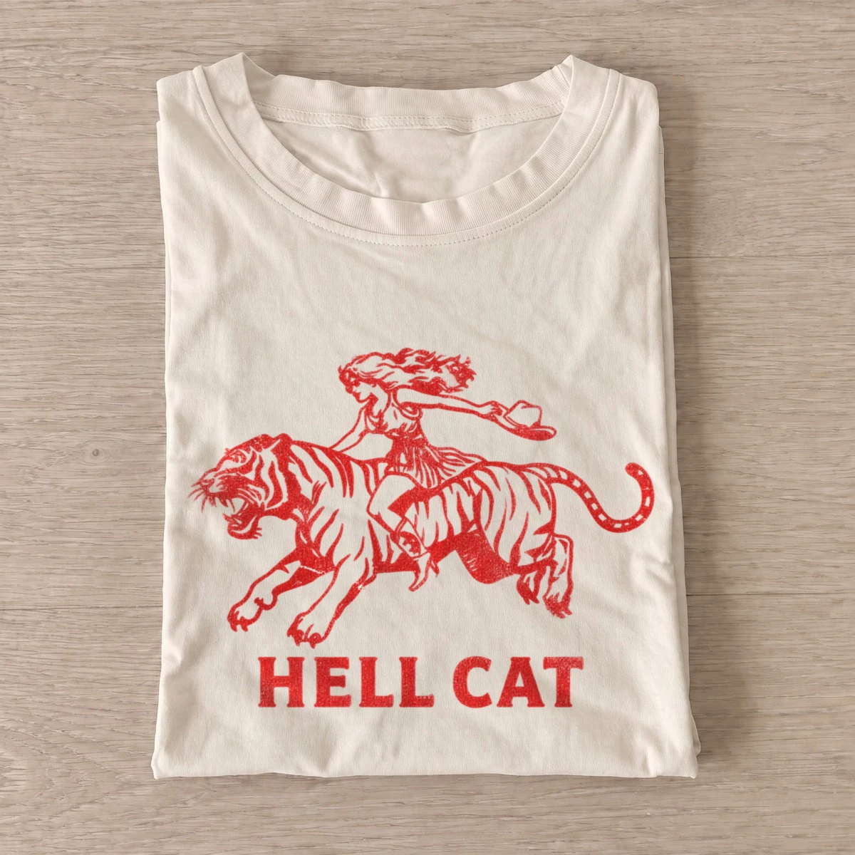 Hellcat cowboy riding tiger t shirt sand20hellcat cowboy.webp