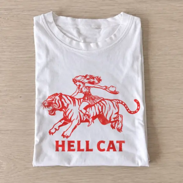 Hellcat cowboy riding tiger t shirt white20hellcat cowboy.webp