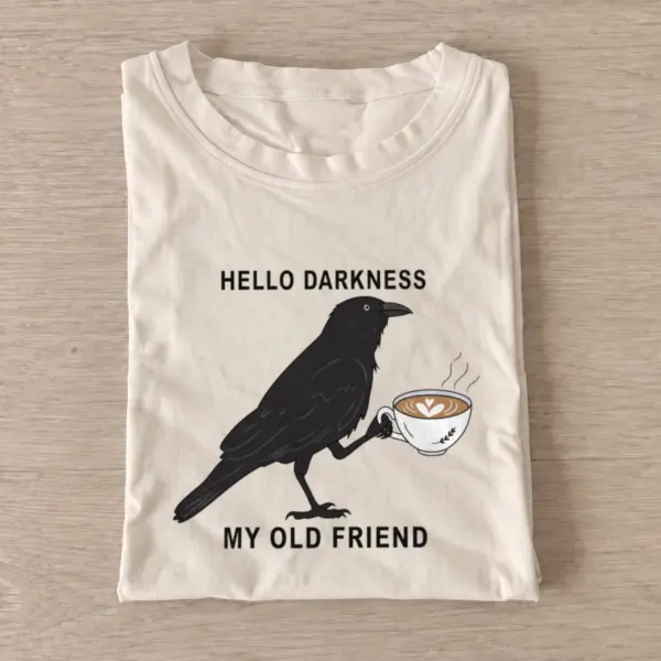 Hello darkness coffee t shirt sand20hello darkness coffee.webp