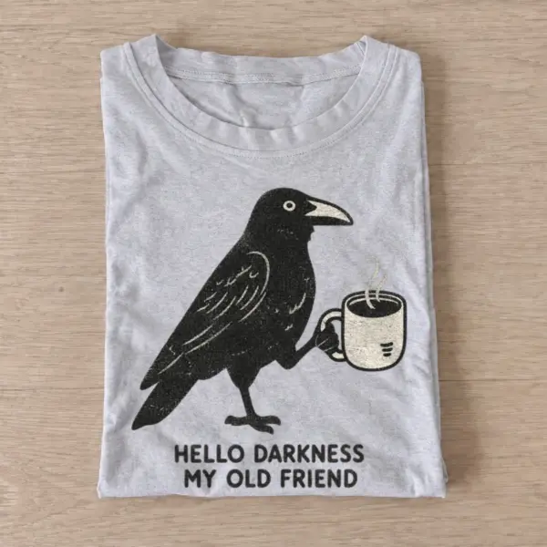 Hello darkness my old friend crow t shirt gray20hello darkness crow mug.webp