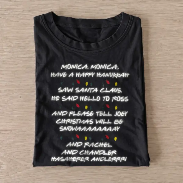Holiday friends song graphic t shirt black20holiday friends song.webp