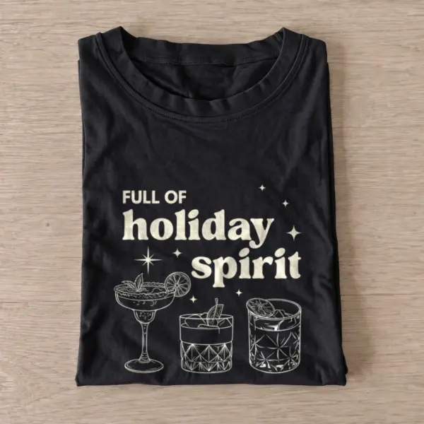 Holiday spirit cocktails t shirt black20holiday spirit cocktails.webp