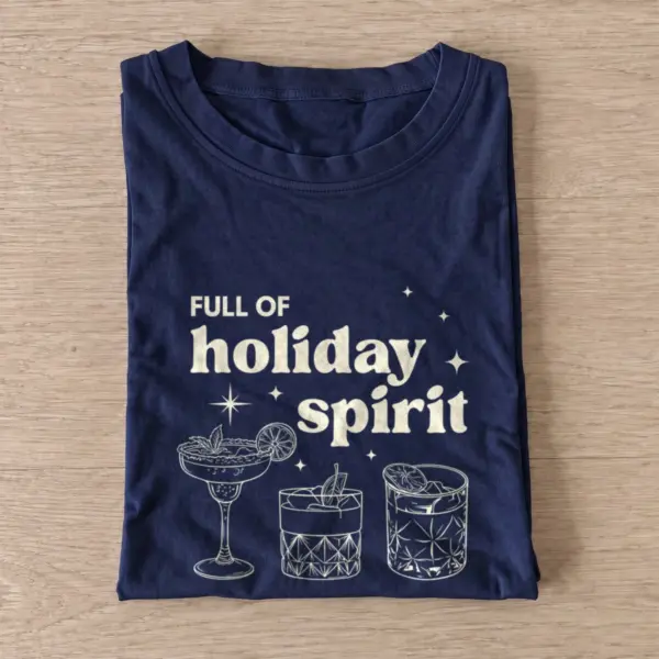 Holiday spirit cocktails t shirt navy20holiday spirit cocktails.webp