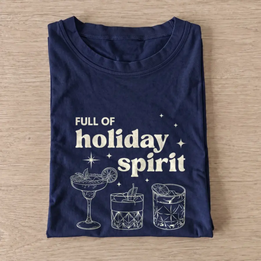 Holiday spirit cocktails t shirt navy20holiday spirit cocktails.webp