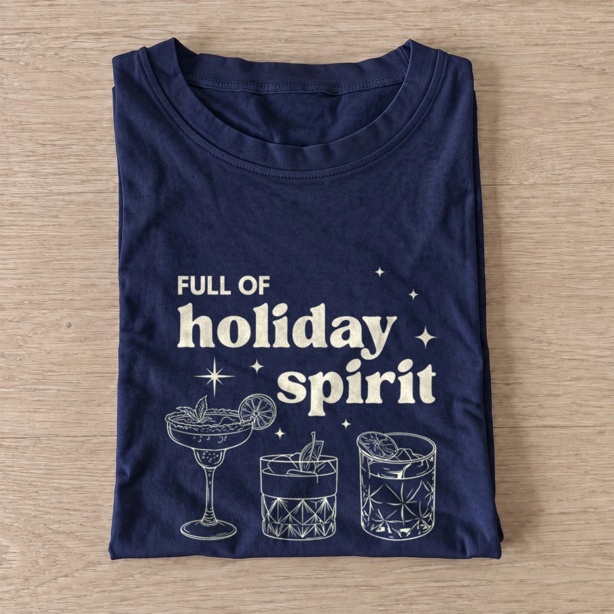 Holiday spirit cocktails t shirt navy20holiday spirit cocktails.webp