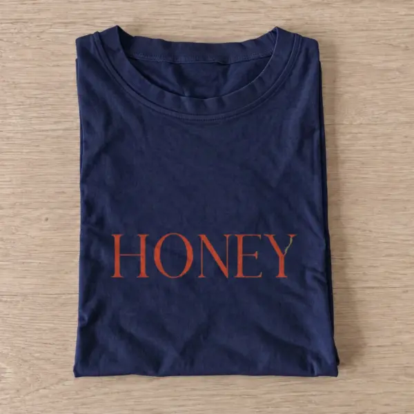 Honey rust type t shirt navy20honey rust type.webp