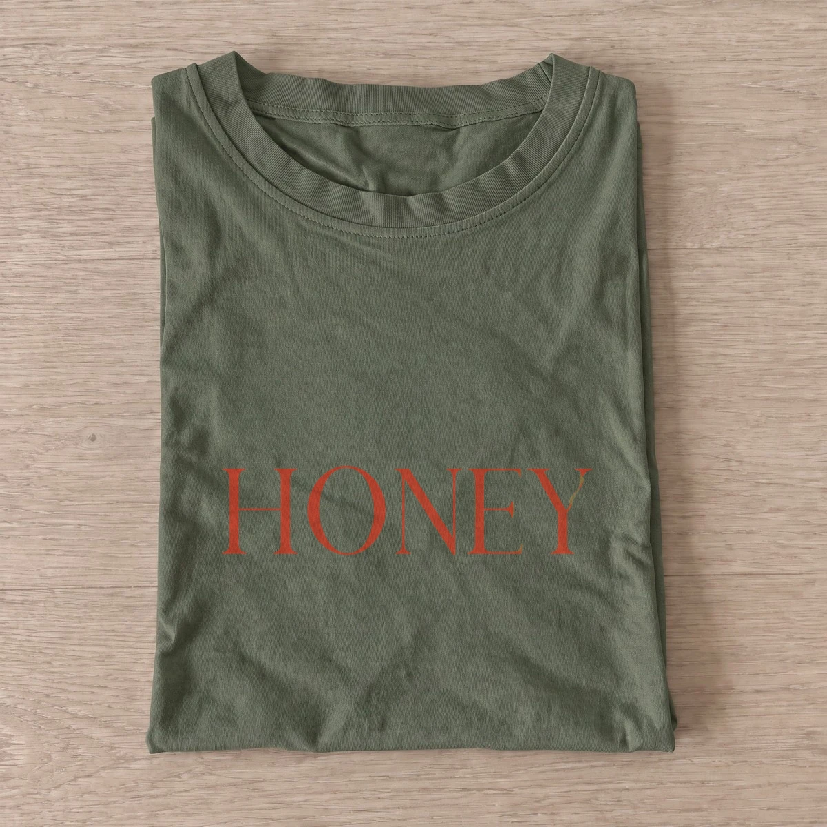 Honey rust type t shirt olive20honey rust type.webp