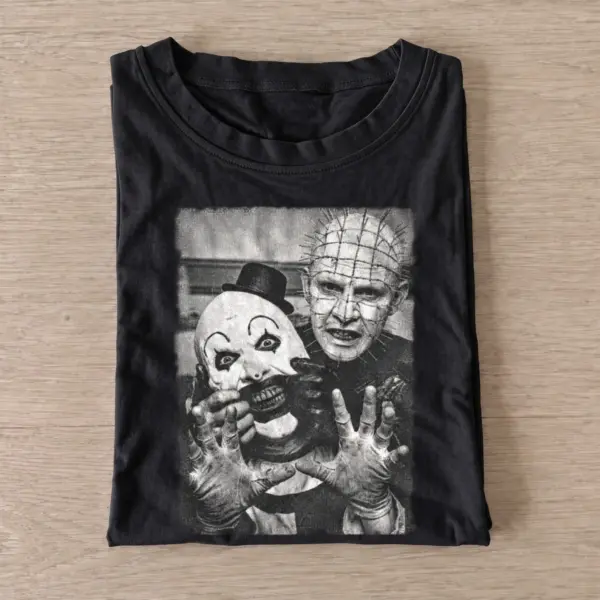 Horror duo selfie t shirt black20horror duo selfie.webp