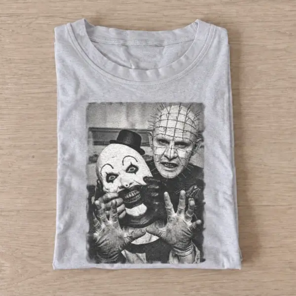 Horror duo selfie t shirt gray20horror duo selfie.webp
