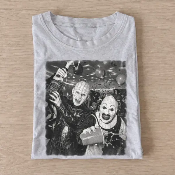 Horror party duo graphic t shirt gray20horror party duo.webp
