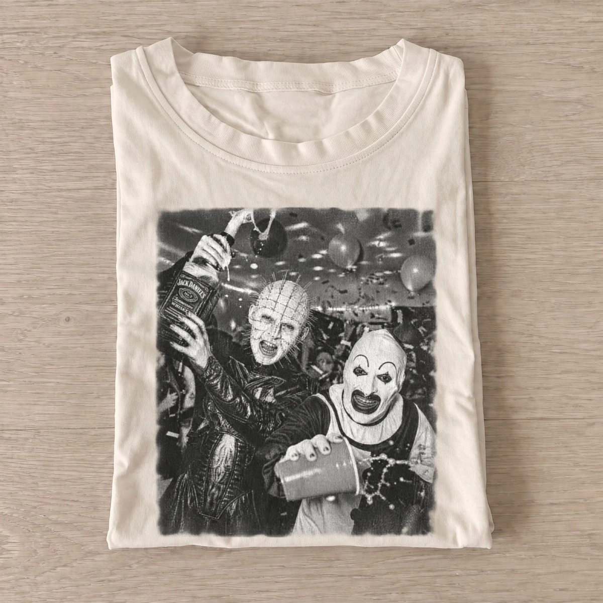 Horror party duo graphic t shirt sand20horror party duo.webp