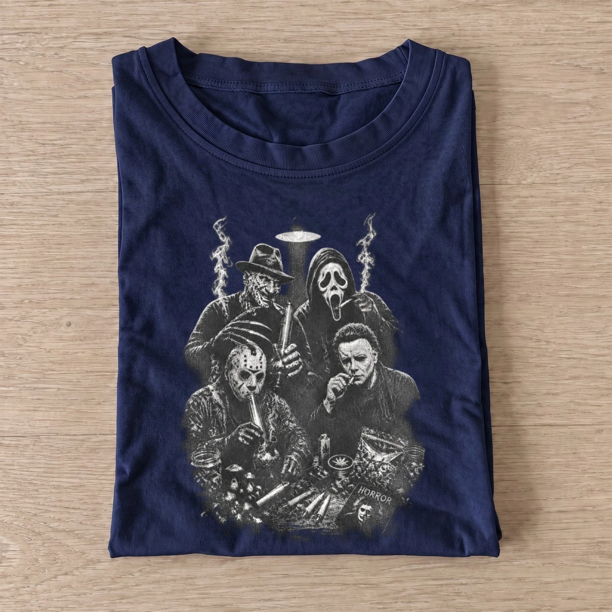 Horror villain gathering t shirt navy20horror villain gathering.webp