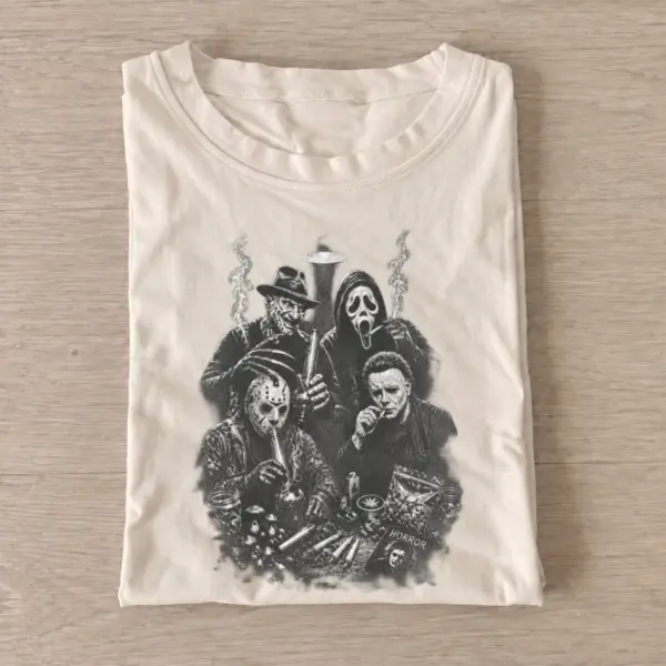Horror villain gathering t shirt sand20horror villain gathering.webp