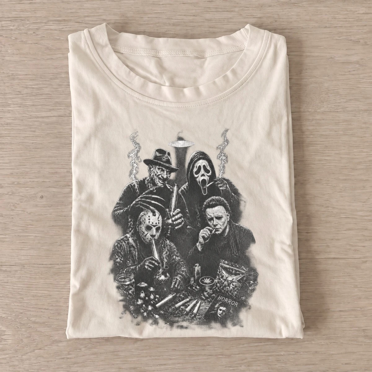 Horror villain gathering t shirt sand20horror villain gathering.webp