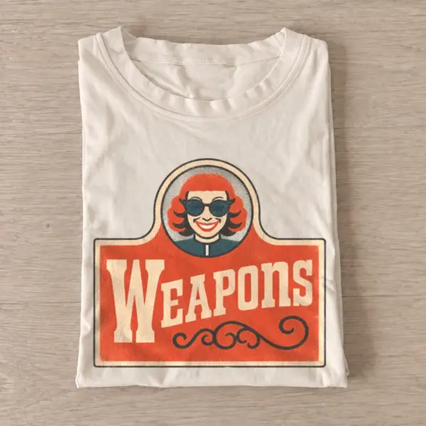 Horror woman weapons mascot t shirt sand20horror woman mascot.webp
