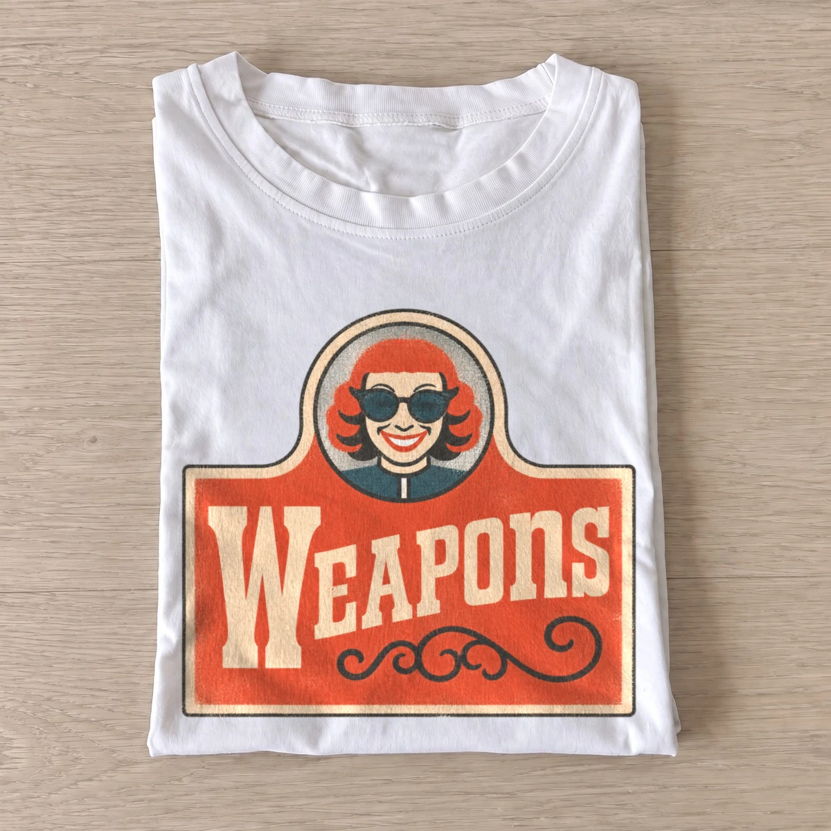 Horror woman weapons mascot t shirt white20horror woman mascot.webp