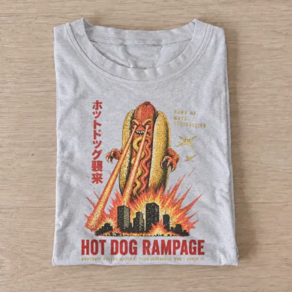 Hot dog rampage kaiju t shirt gray20hot dog rampage.webp