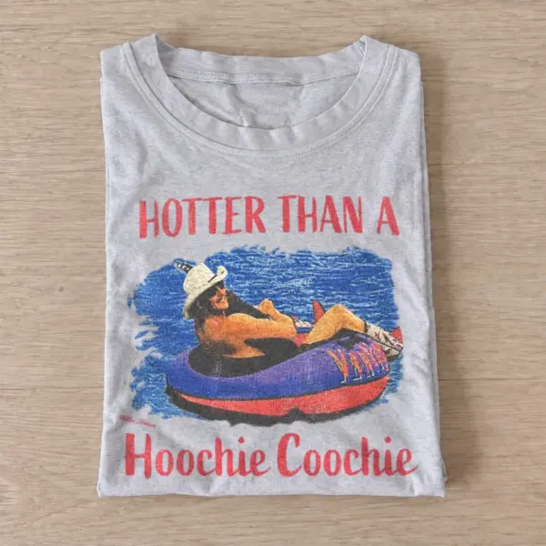 Hotter than a hoochie coochie country river float t shirt gray20country river float.webp