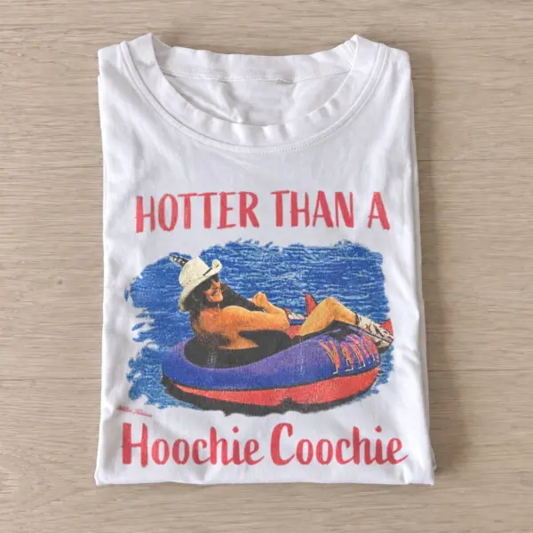 Hotter than a hoochie coochie country river float t shirt white20country river float.webp