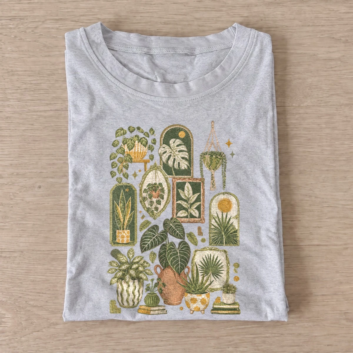 Houseplant collection botanical t shirt gray20houseplant collection.webp