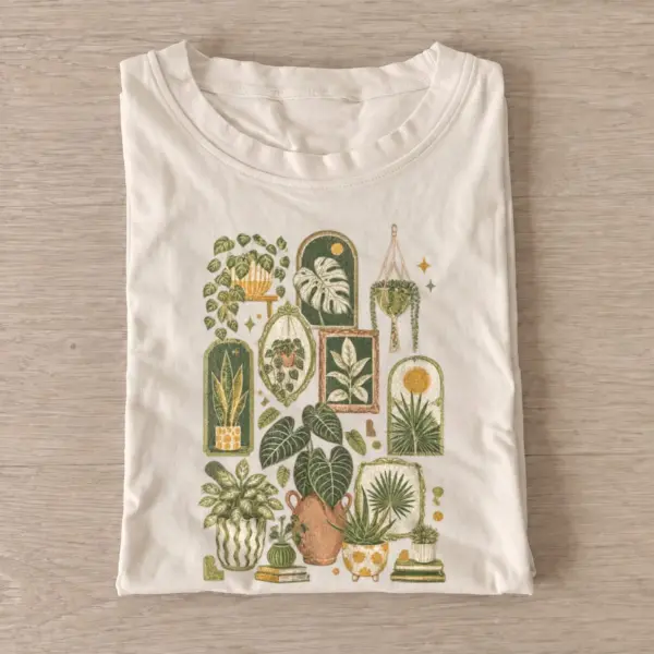 Houseplant collection botanical t shirt sand20houseplant collection.webp
