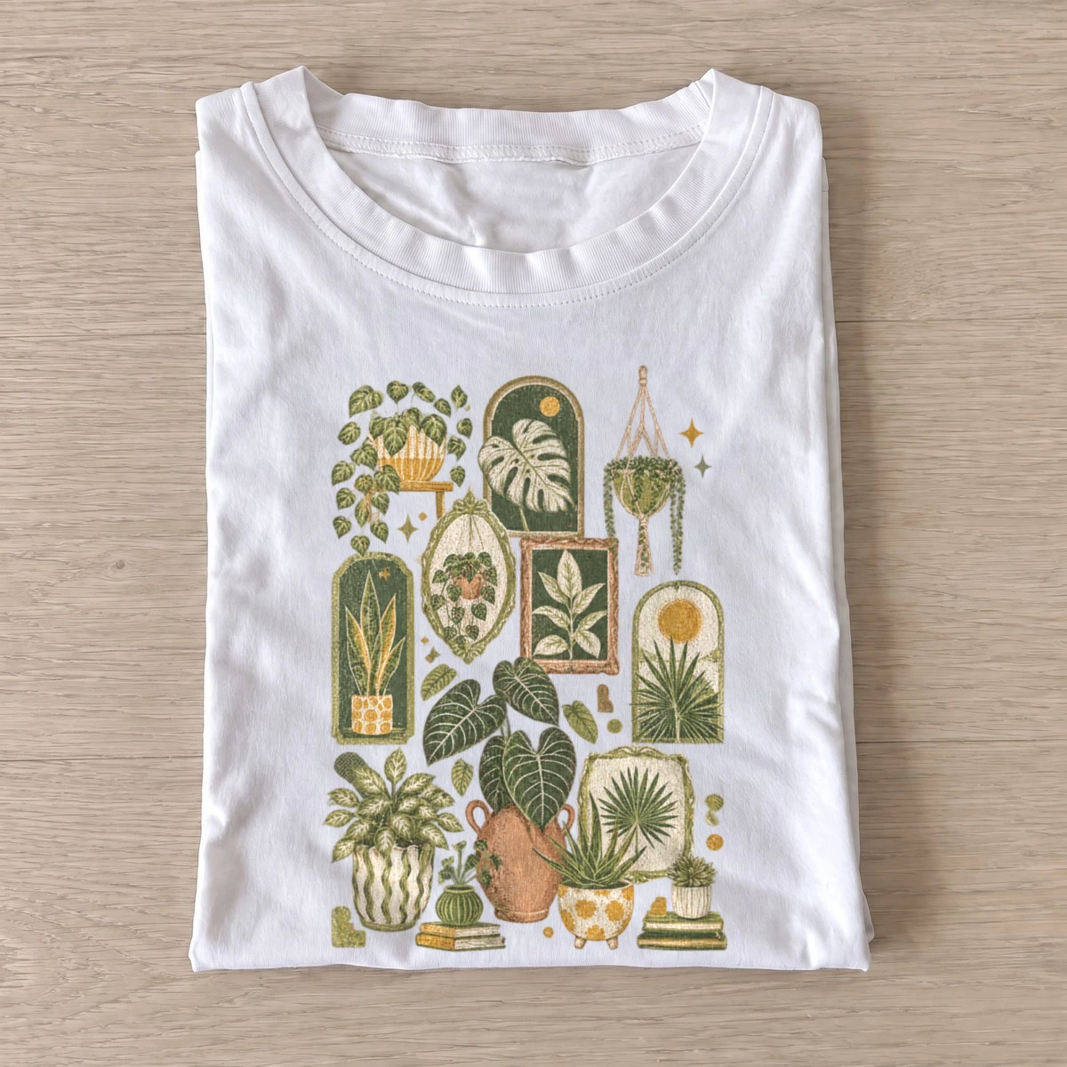 Houseplant collection botanical t shirt white20houseplant collection.webp