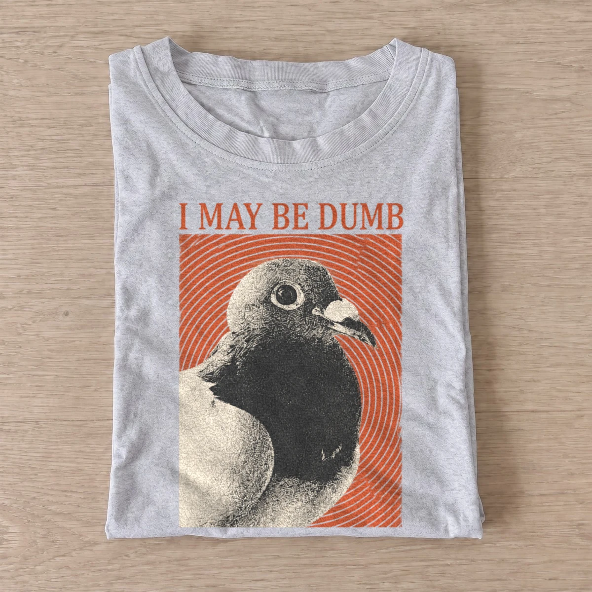 I may be dumb pigeon t shirt gray20maybe dumb pigeon.webp