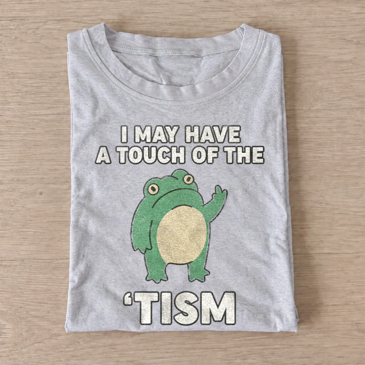 I may have a touch of the tism frog t shirt gray20touch of tism frog.webp
