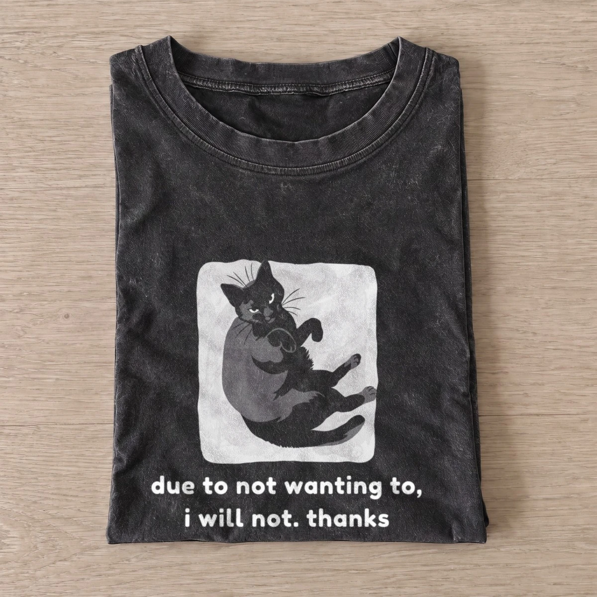 I will not cat vintage t shirt washed20black20i will not cat.webp