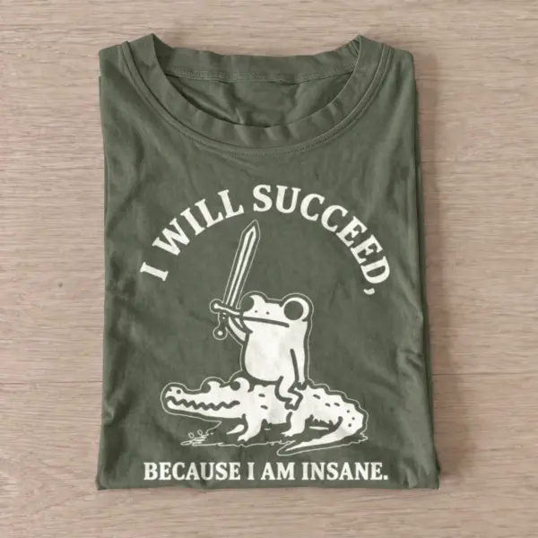 I will succeed insane frog knight t shirt olive20insane frog knight.webp
