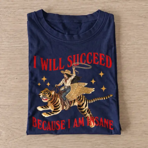 I will succeed winged tiger rider t shirt navy20insane winged tiger rider.webp